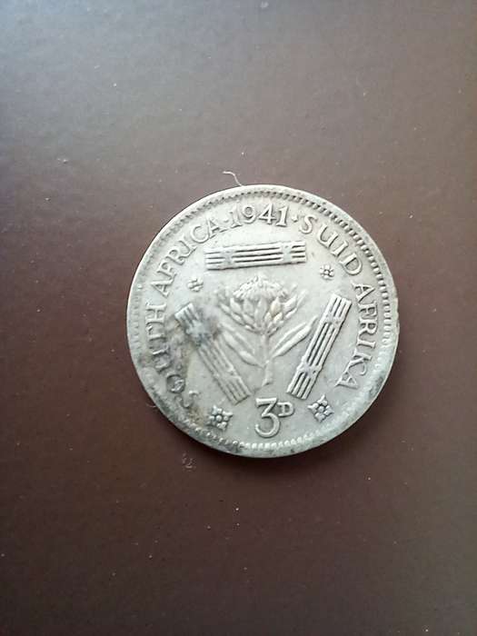 LOT OF 4 SILVER 80% WELL CIRCULATED THREE PENCE COINS. ONE BID TAKES ALL.