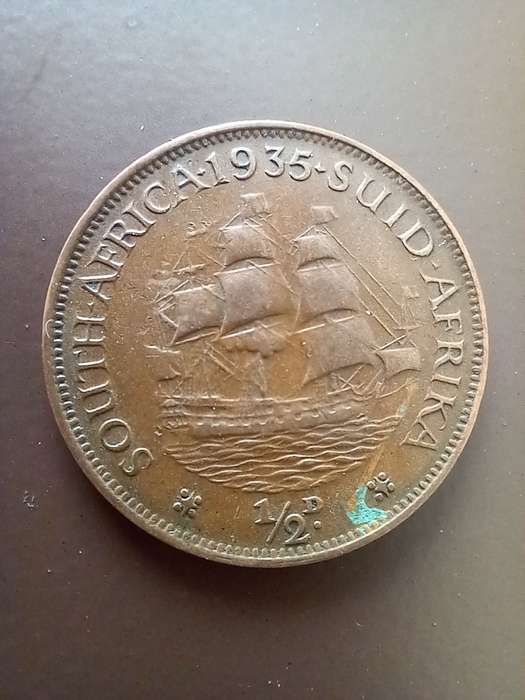 1935 UNION HALF PENNY. GOOD FILLER COIN