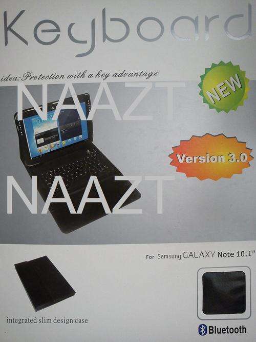 Bluetooth Keyboard and Cover For Samsung Note N8000 in RED