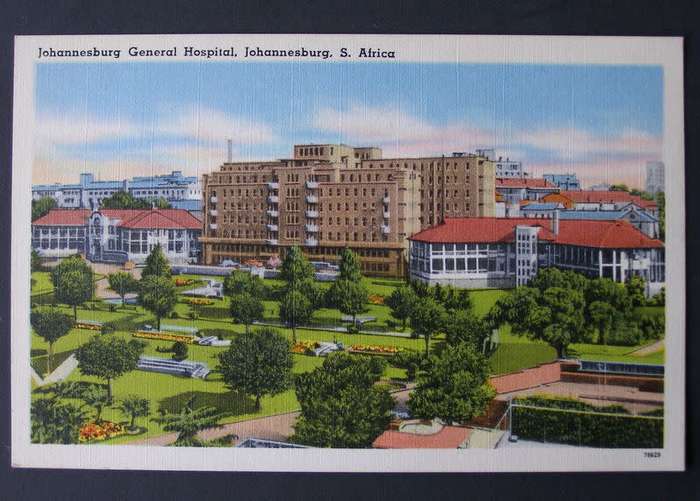 Mc Donald Artistic South African POSTCARD - Johannesburg General Hospital