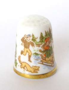 Caverswall THIMBLE - Christmas 1979