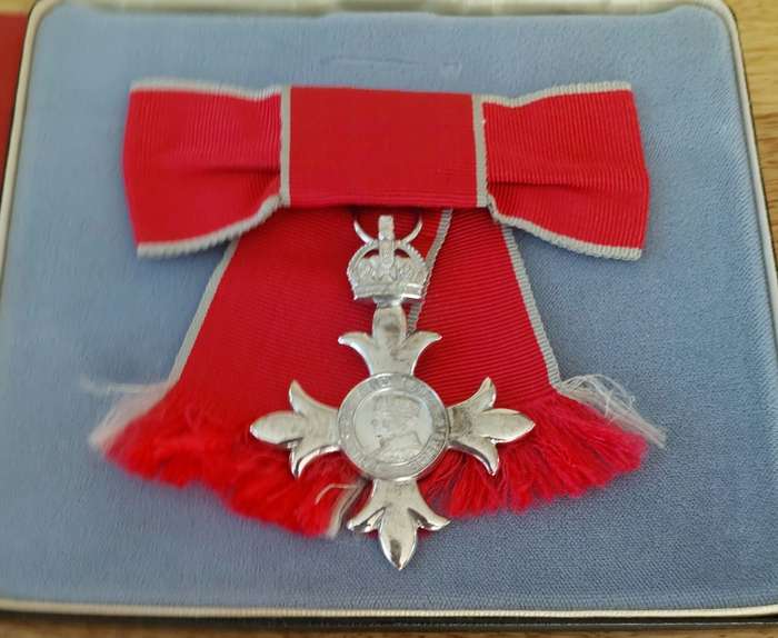 - Rare Boxed Most Excellent Order of the British Empire (MBE) to Mrs Jean Muller with Certificate -
