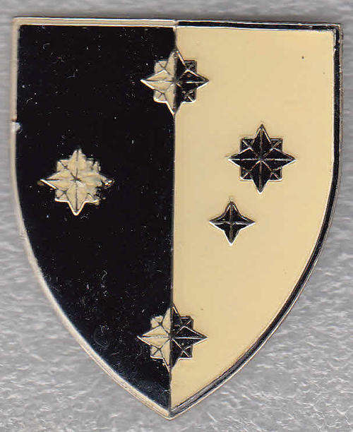 S.A. MILITERE  INLIGTINGSKOLLEGE SHOULDER FLASH 3 PINS