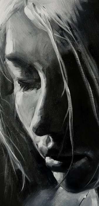 Privacy, oil painting by Danie Cronje on canvas sheet, unframed