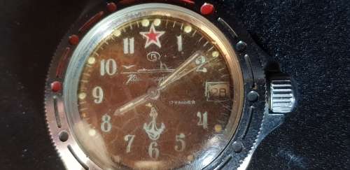 Russian Diver watch and modern hipflask