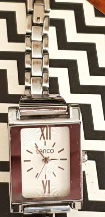 Lanco ladies watch oblong face on a square watch shape