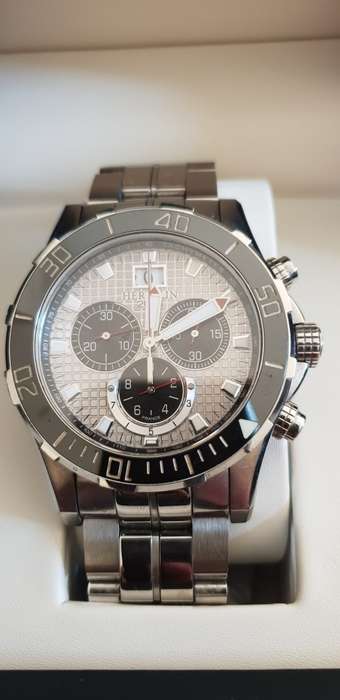 Michel Herbelin 200m  white face Newport Trophy men's watch