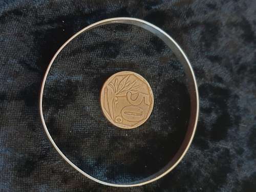 1 Sterling silver medium thickness bangle