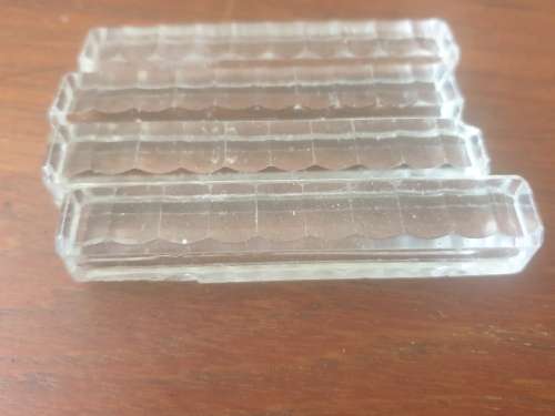 Crystal cut Vintage knife rests set of 4