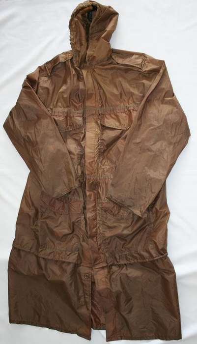 SADF NUTRIA BROWN RAINCOAT--SIZE: EXTRA--LARGE -- AS USED IN BUSH WAR