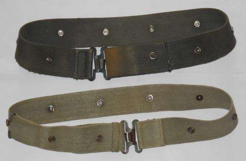 SADF CANVAS WEBBELTS (X2) -- BUSH WAR ERA