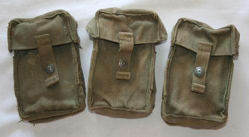 SADF -- 3  X  R1 AMMO POUCHES  -- GOOD CONDITION