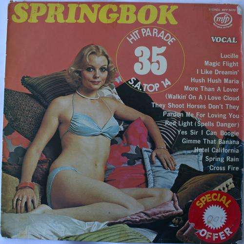 SPRINGBOK HIT PARADE VOL: 35 -- VINYL LP RECORD