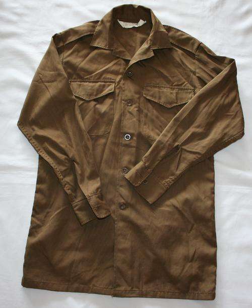 SADF NUTRIA BROWN SHIRT-- SIZE : MEDIUM -- AS USED IN BUSH WAR