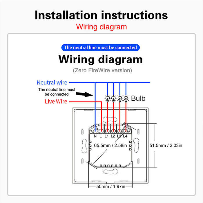 Dual Touch Smart Switch Life App