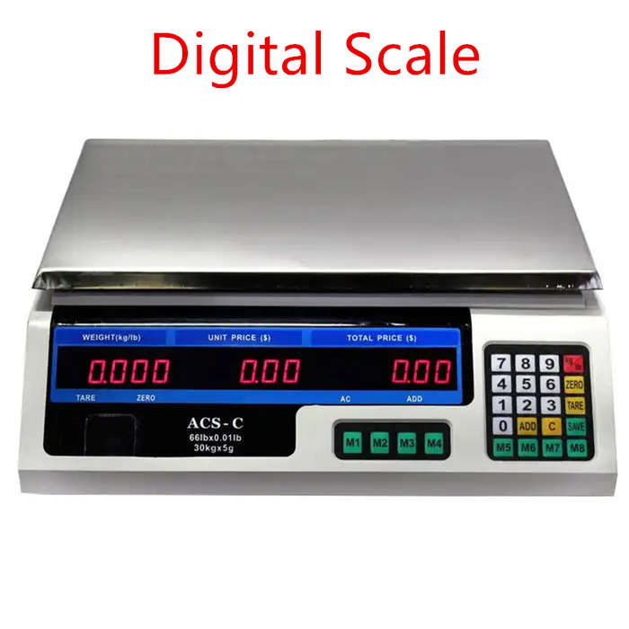 Digital Weight Scale 40kg With Price Display