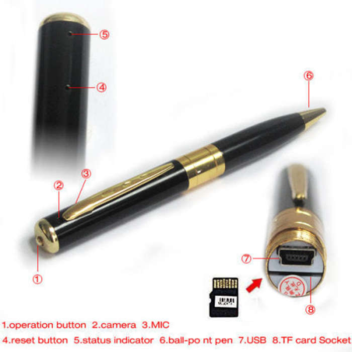 Portable Spy Pen Design Hidden Camera