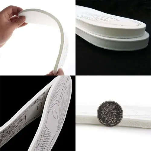 Memory Foam Insoles White 1 Pair Unisex Insoles