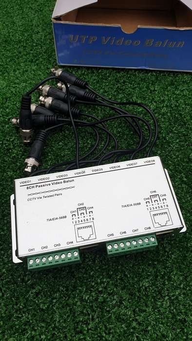 8-Channel UTB Video Balun - CCTV Via Twisted Pairs (BID PER BOX)!!!