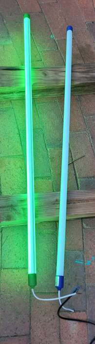 (UNBOXED) Waterproof/Colourful 1.2m, 18w T8 LED Tube  Lights YEYFL20 (Random Colour). Bid Per Tube