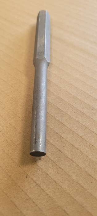 10mm High Quality STEEL Hexagonal Long Pin Punches (Bid Per Piece)