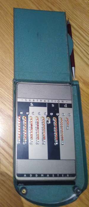 Vintage Manual Calculator  Addmaster (circa 1945)