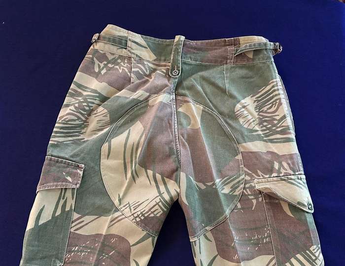 RHODESIAN ARMY CAMO TROUSERS, with Rear Padding and Waist Adjuster