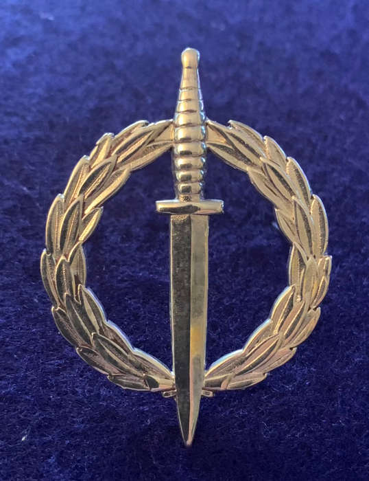ORIGIONAL RECCE Silver Operators Qualification Badge - Long Pin Variant - Numbered