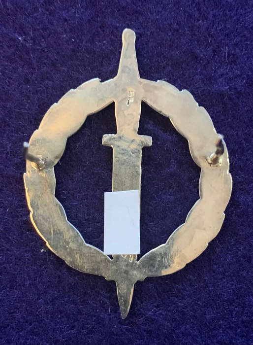 ORIGIONAL RECCE Silver Operators Qualification Badge - Long Pin Variant - Numbered