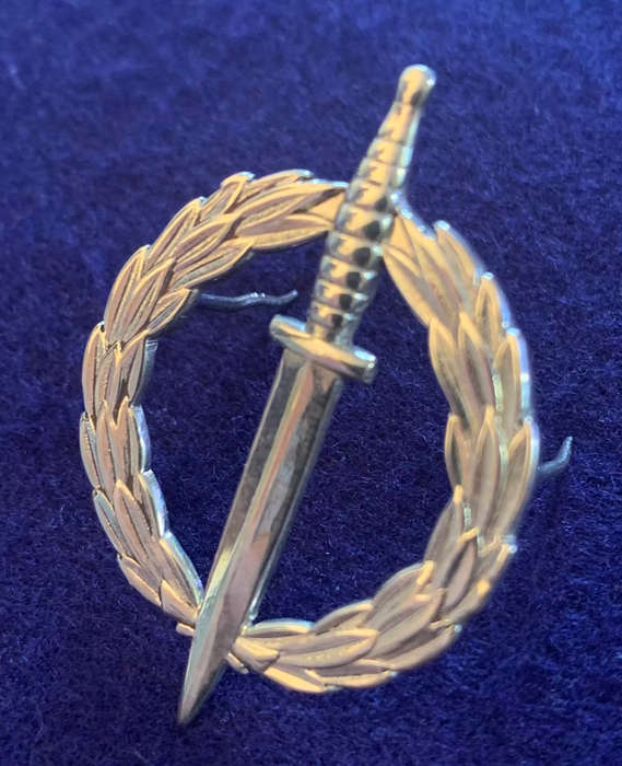 ORIGIONAL RECCE Silver Operators Qualification Badge - Long Pin Variant - Numbered