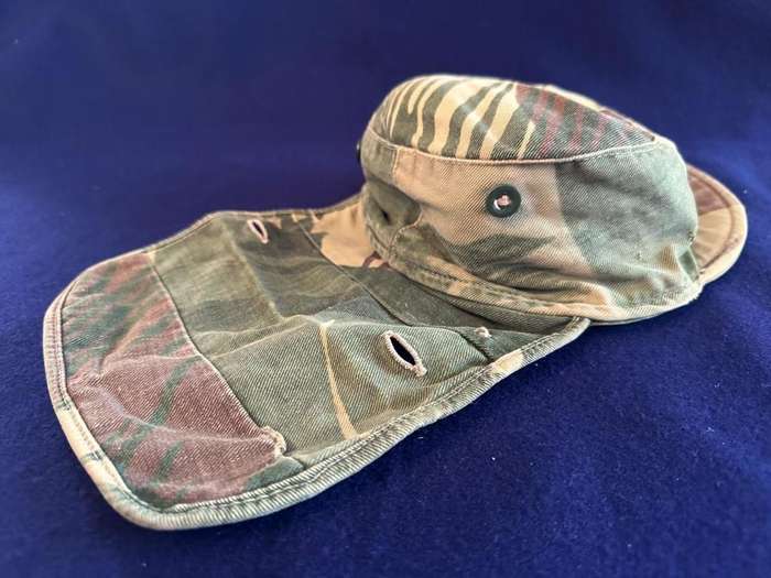Rhodesian Camouflage Hard  Peak Cap - Used Period Piece