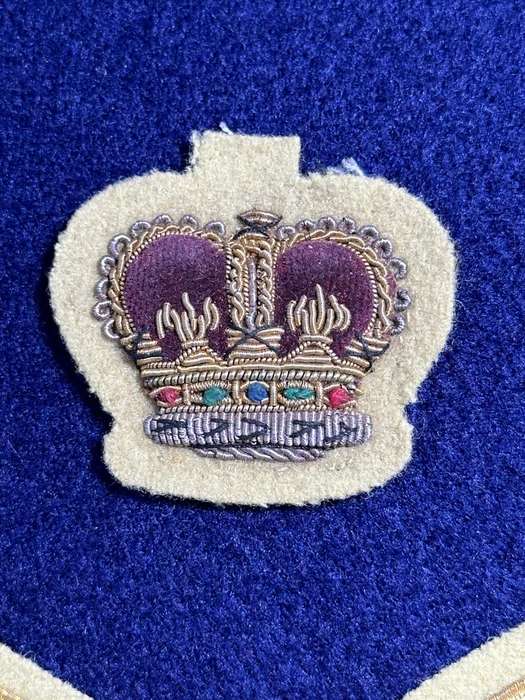 Rhodesian Pre-UDI Pay Corps Colour Sergeant - Bullion Wire Gold on Yellow