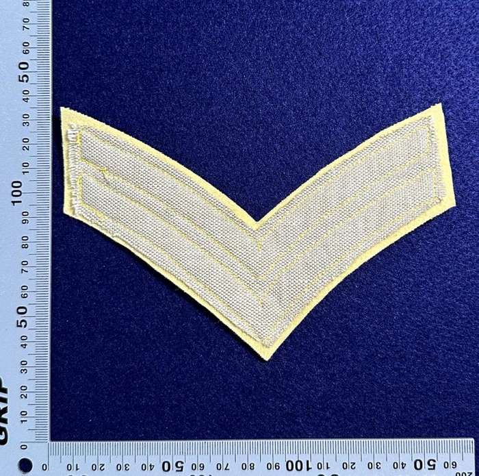Rhodesian QC Pay Corps Corporal - Bullion Wire Gold on Yellow