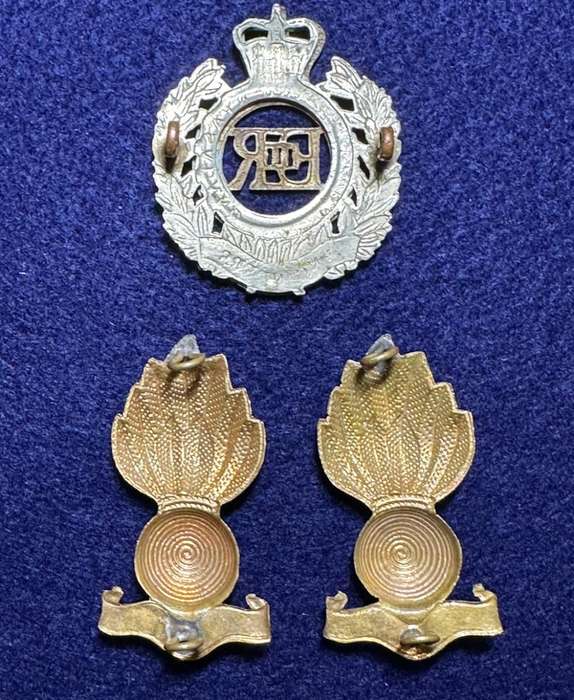 Rhodesian Corps of Engineers - Set Cap and Collars Rhodesia and Nyasaland QC - Variation 1