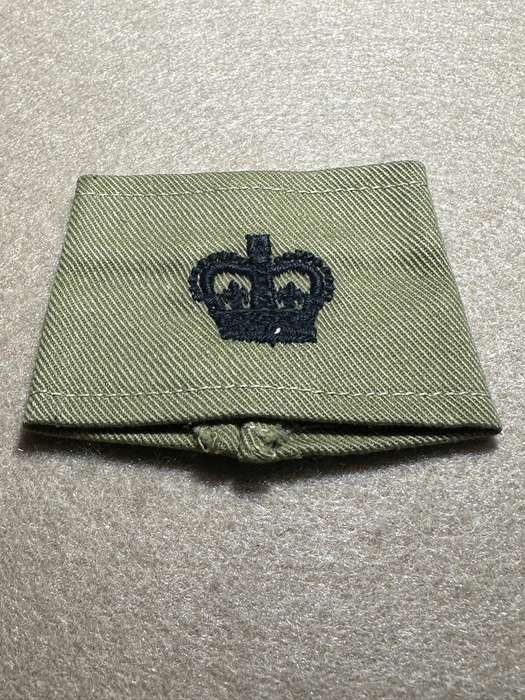 Rhodesian Forces - SINGLE MAJOR RANK BOARDS/SLIP ONS WW2 - CROWN RANK