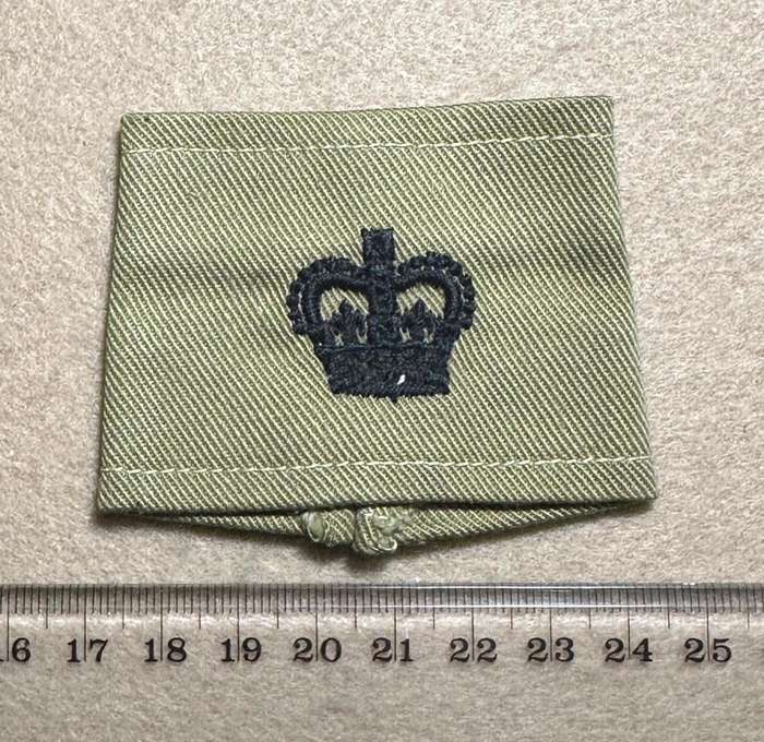 Rhodesian Forces - SINGLE MAJOR RANK BOARDS/SLIP ONS WW2 - CROWN RANK