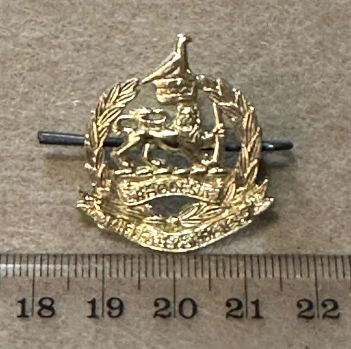 Rhodesian Corps of Military Police - Single Right facing Anodised Collar - 1970 to 1980