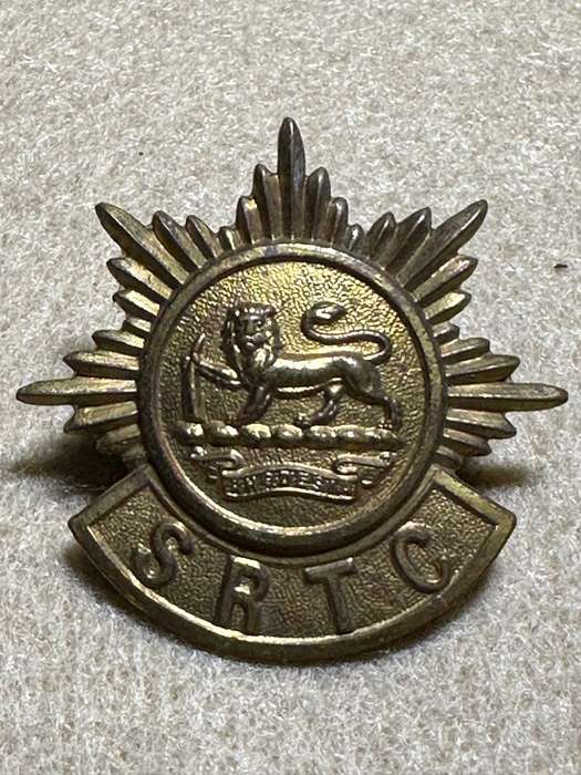 Southern Rhodesia Corps of Motor Transport - Brass Cap Badge - SRTC