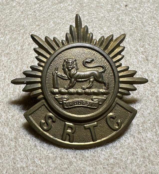 Southern Rhodesia Corps of Motor Transport - Brass Cap Badge - SRTC