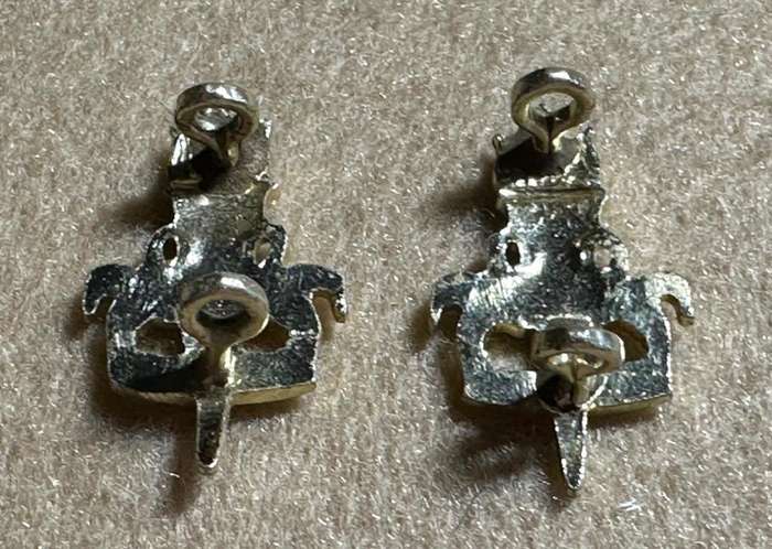 Rhodesian Educational Corps - PAIR ANNODISED COLLARS