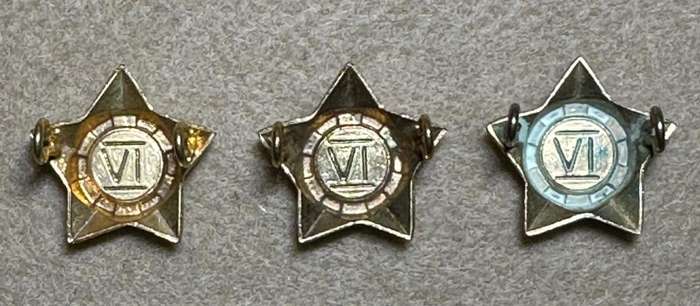 Rhodesian Guard Force - Set of 3 OFFICERS RANK STARS