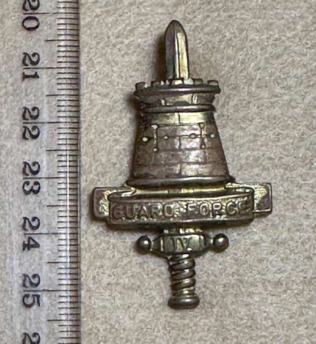 Rhodesian Guard Force - Brass Cap Badge - Variation 4