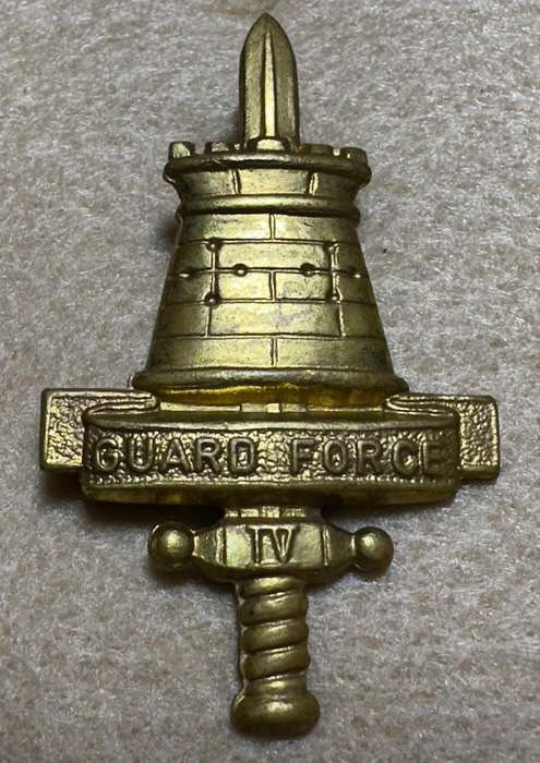 Rhodesian Guard Force - Brass Cap Badge - Variation 5