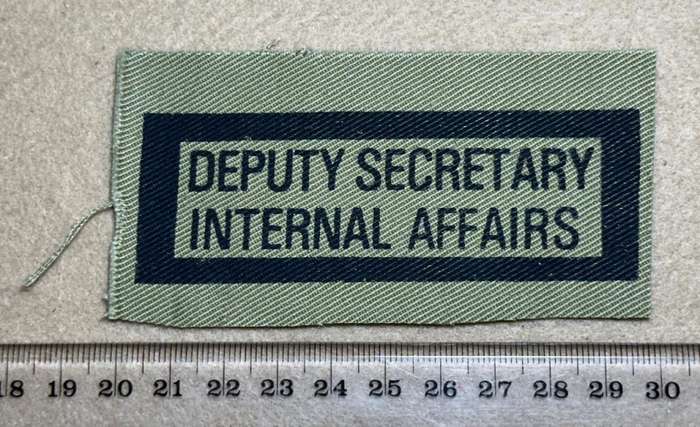 Rhodesian INTAF - KHAKI DEPUTY SECRETARY INTERNAL AFFAIRS RANK TITLE