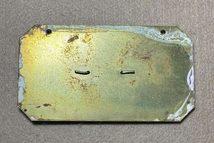 Rhodesian INTAF - BRASS HEADMANS GORGET 1960- VARIANT