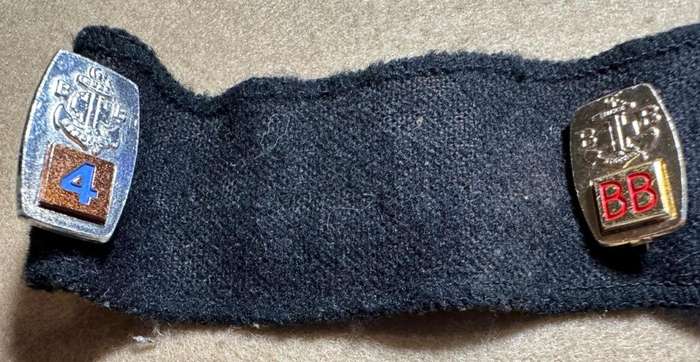 Rhodesian Boys Brigade - ARM SLEEVE WITH TWO PROFICIENCY BADGES (1977)