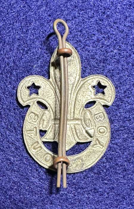 Rhodesian Boy Scouts - CHROME HAT BADGE