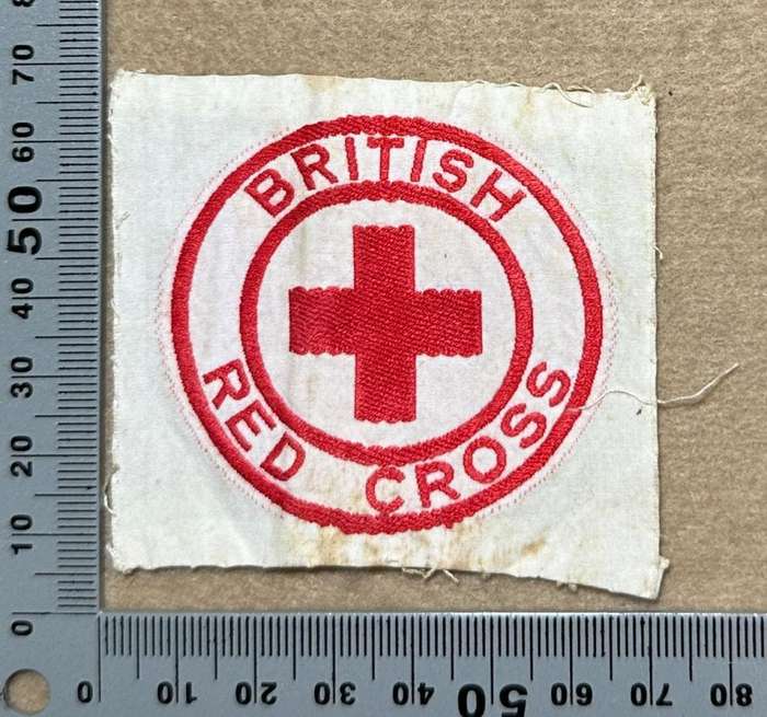 Rhodesia RED CROSS - BRITISH RED CROSS SILK ON SATIN