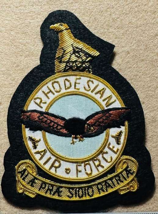 Rhodesian Air Force - RHAF BLAZER BADGE BULLION