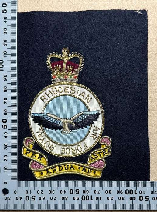 Rhodesian Air Force - RRAF QC BLAZER BADGE BULLION VARIANT